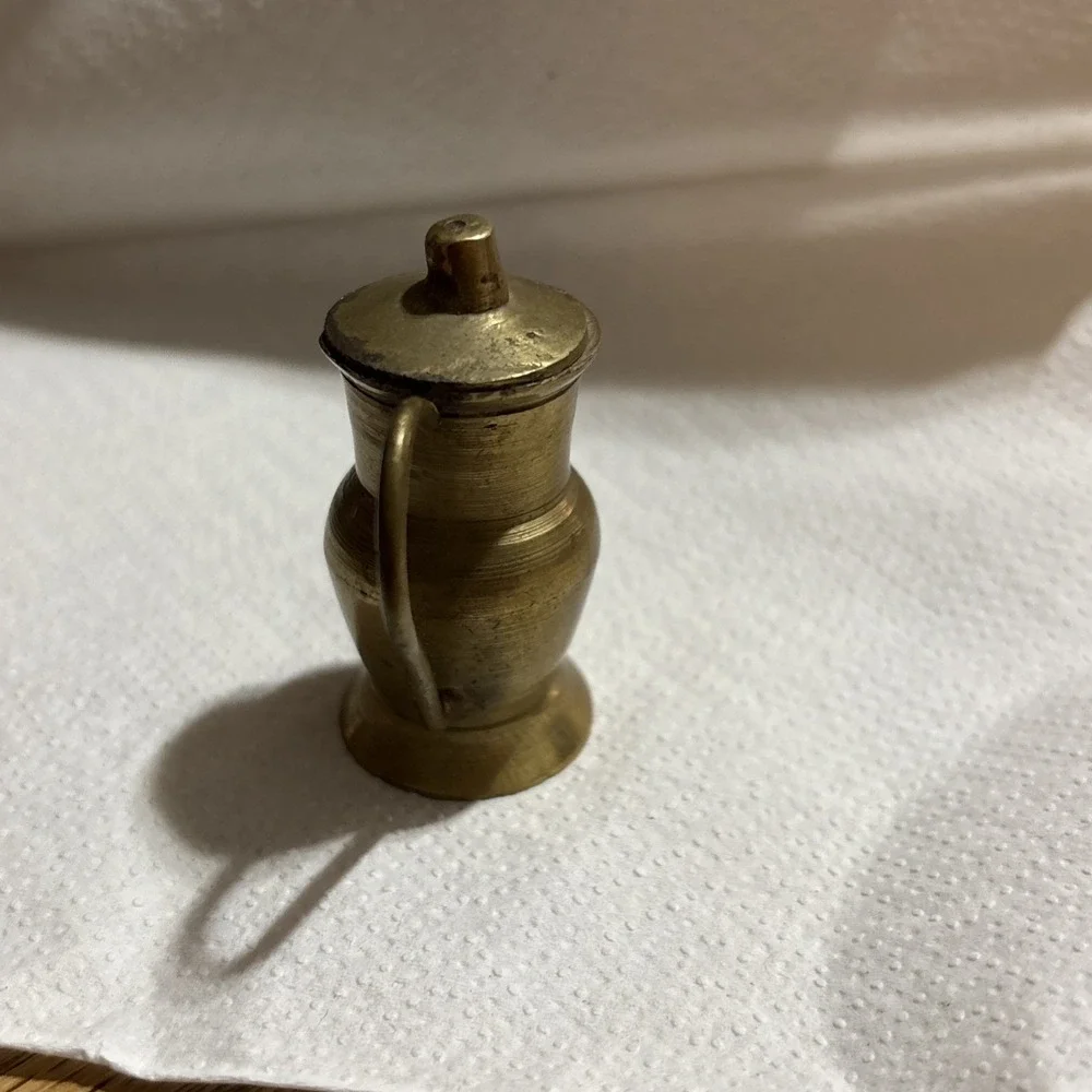Miniature Brass Samovar Vintage